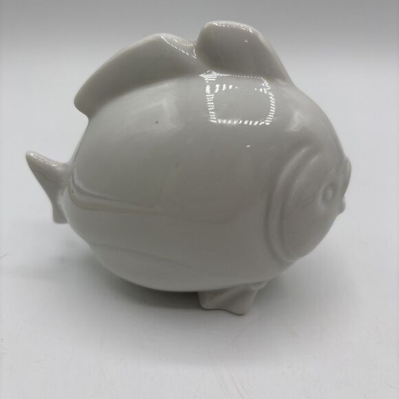 Vintage Fish Ashtray MCM Ceramic Smoke Comes Out Mouth OMC Otagiri Mercantile - Picture 4 of 9